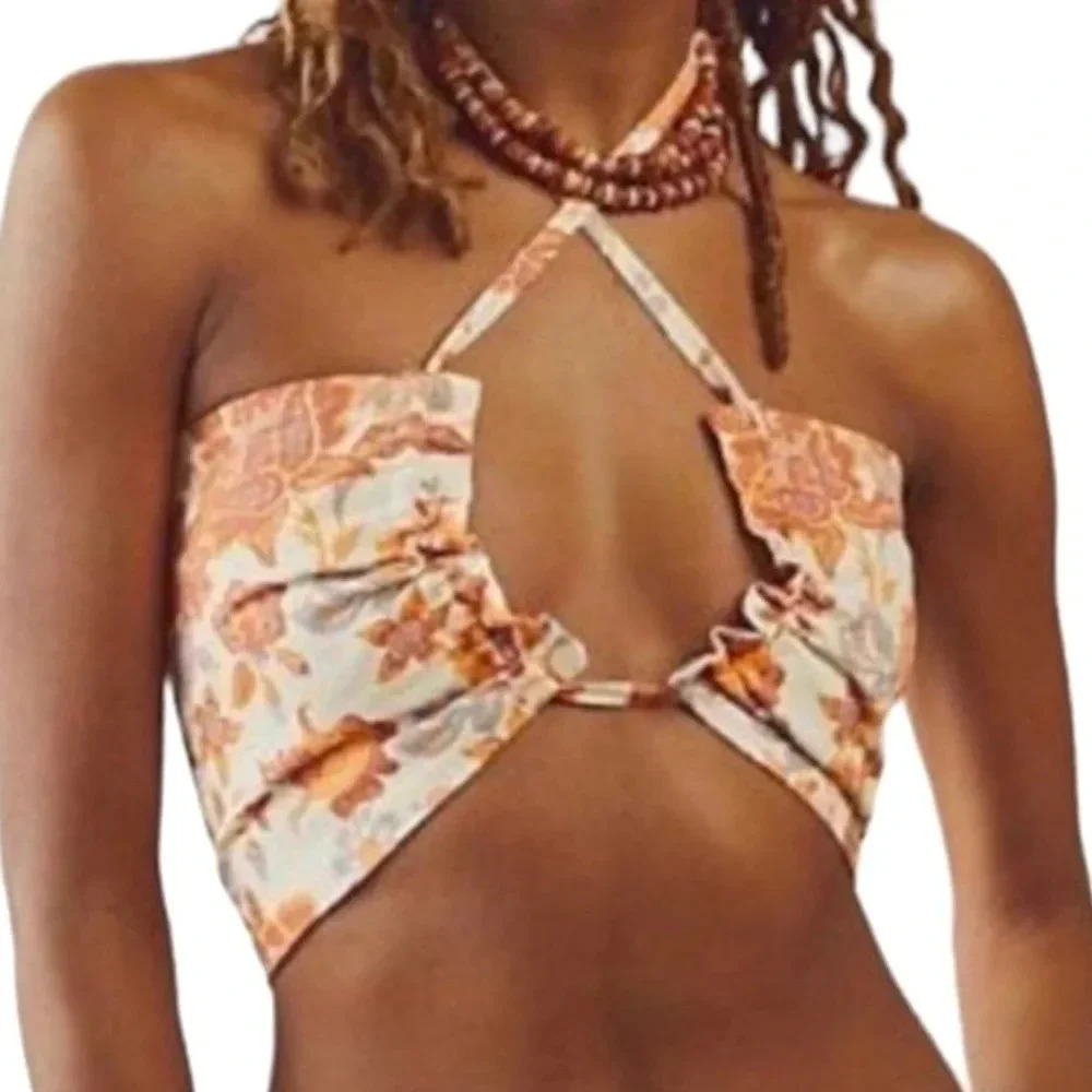 NWT $78 Free People Summer of Love Convertible Bandeau M ๐๐ปโจโฐ๐ญ๐คโ๏ธ - Picture 4 of 16